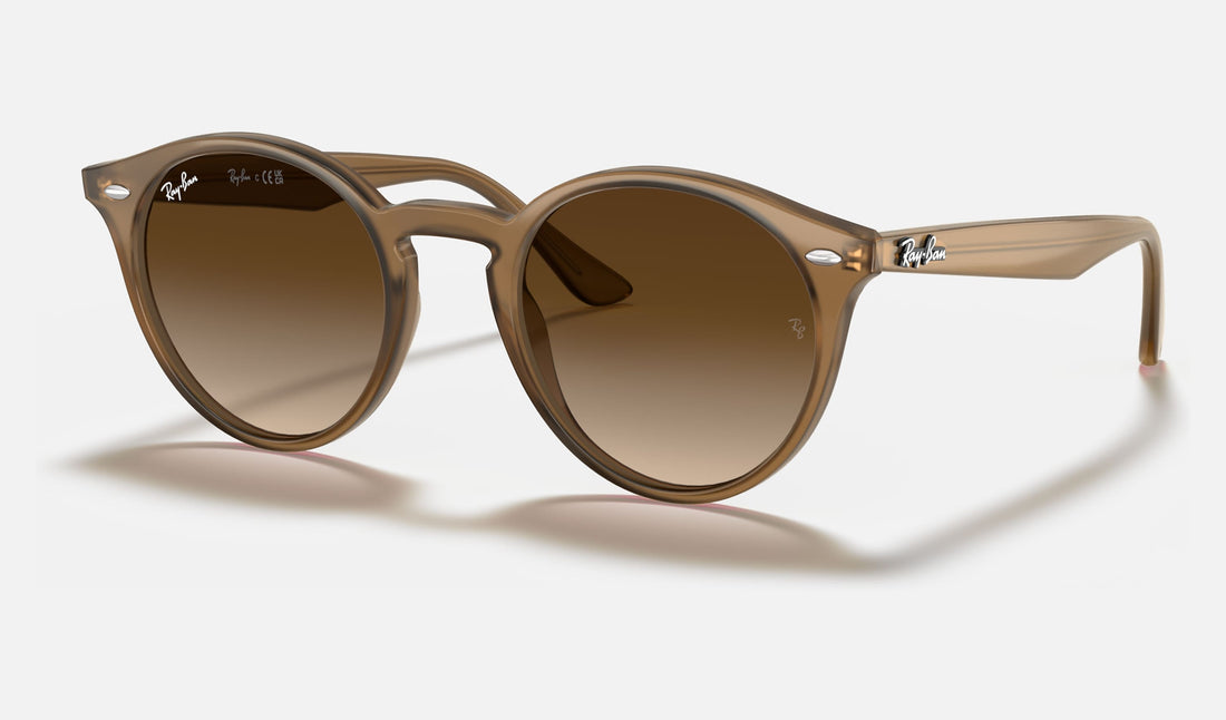Ray-Ban RB2180 — Turtledove / Brown Gradient — quarter view