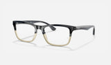 Ray-Ban RX5279 — Grey Horn — quarter view