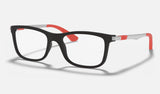 Ray-Ban Junior RY1549 — Black — quarter view