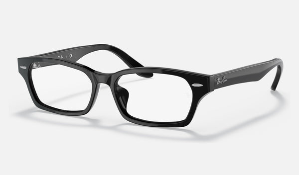 Ray-Ban RX5344D — Black — quarter view