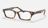 Ray-Ban RX5344D — Havana — quarter view