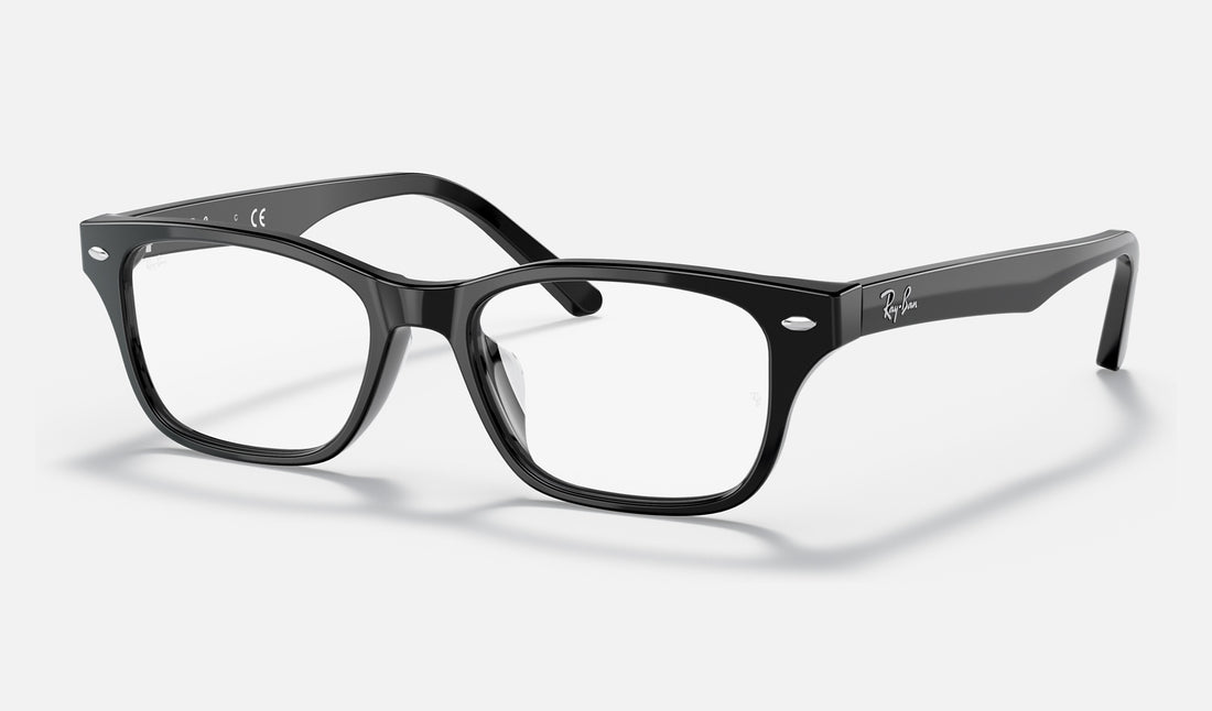 Ray-Ban RX5345D — Black — quarter view