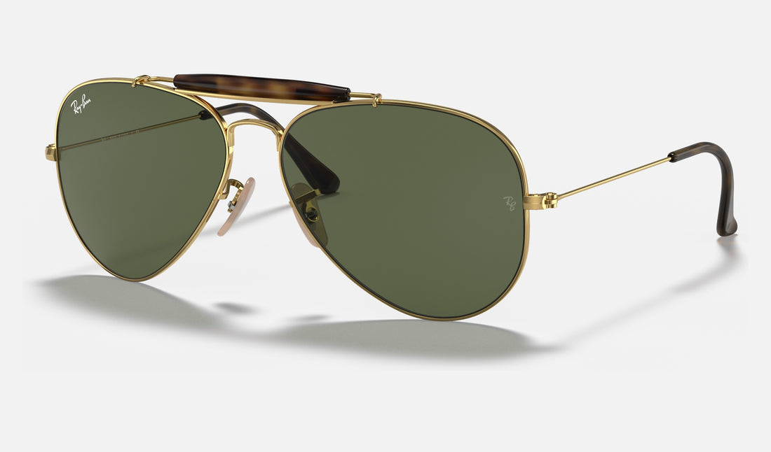 Ray-Ban Outdoorsman Ii RB3029 — Arista Gold / G-15 Green — quarter view