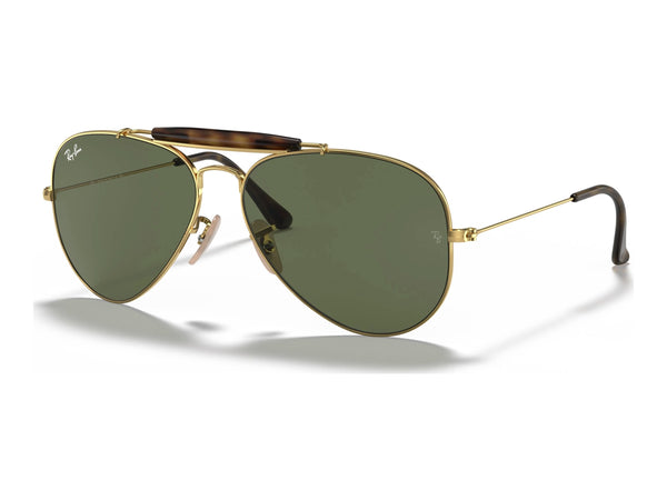 Ray-Ban Outdoorsman Ii RB3029 — Arista Gold / G-15 Green — quarter view