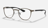 Ray-Ban RX6355 — Gunmetal — quarter view