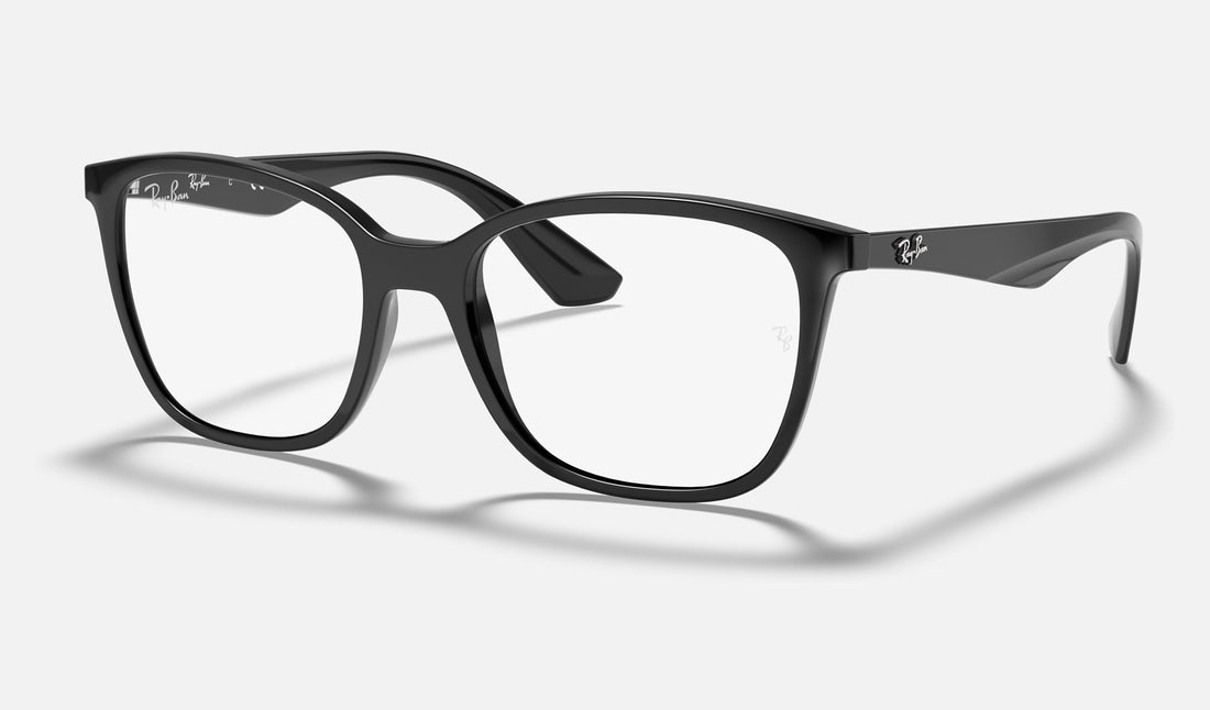 Ray-Ban RX7066 — Black — quarter view