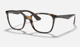 Ray-Ban RX7066 — Havana — quarter view