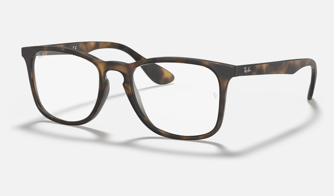 Ray-Ban RX7074 — Havana — quarter view