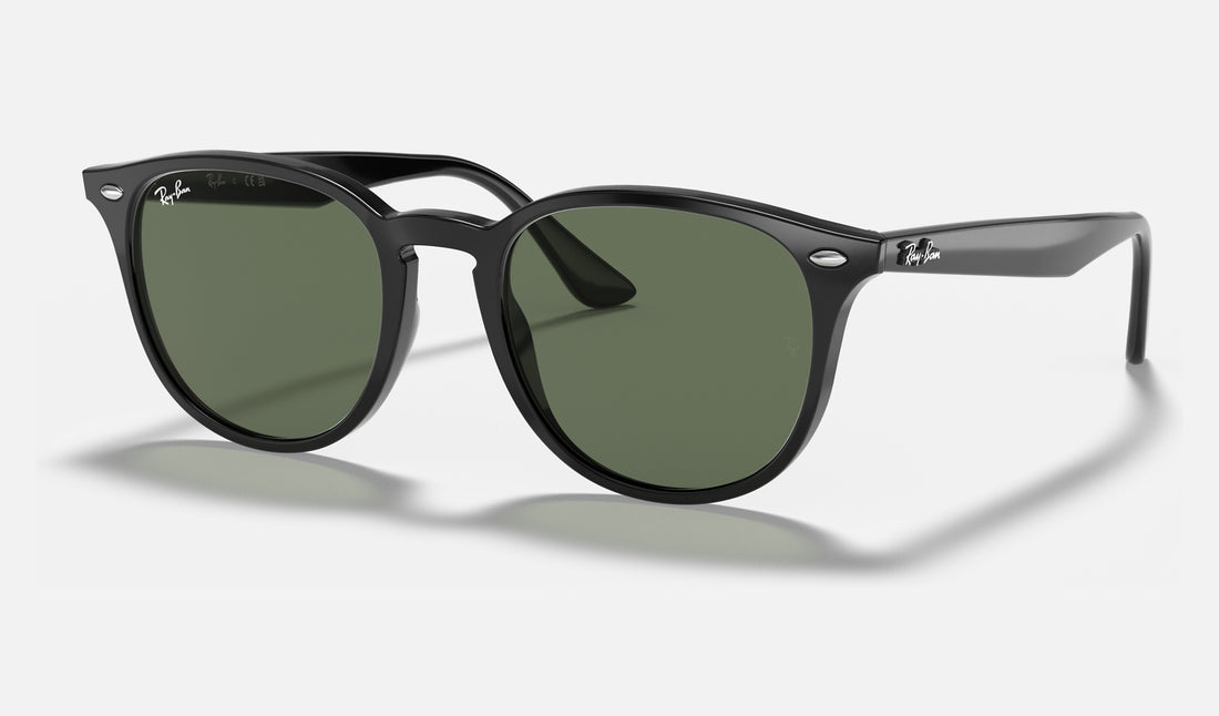 Ray-Ban RB4259 — Black / Green — quarter view
