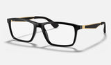 Ray-Ban RX7056 — Black — quarter view