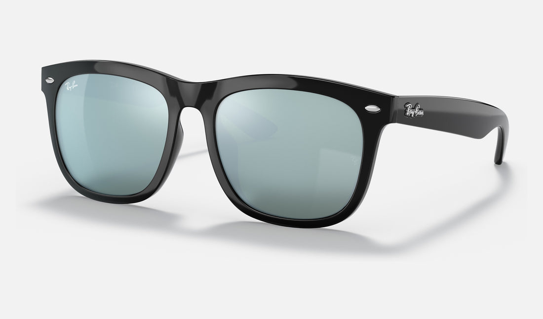 Ray-Ban RB4260D — Black / Silver Mirror — quarter view
