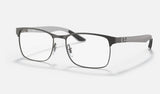 Ray-Ban RX8416 — Gunmetal — quarter view