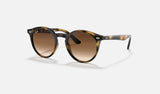Ray-Ban Junior RJ9064S — Havana / Dark Brown — quarter view
