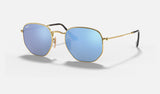 Ray-Ban Hexagonal RB3548N — Arista Gold — quarter view