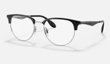 Ray-Ban RX6396 — Silver — quarter view