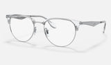 Ray-Ban RX6396 — Silver — quarter view