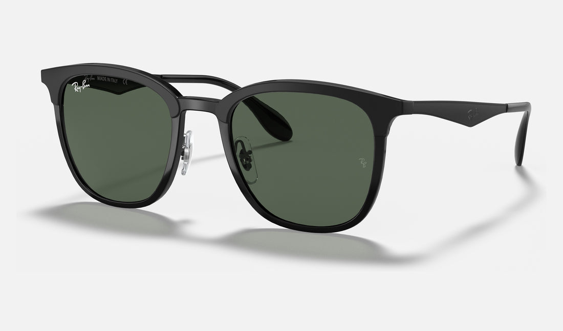 Ray-Ban RB4278 — Black / Green — quarter view
