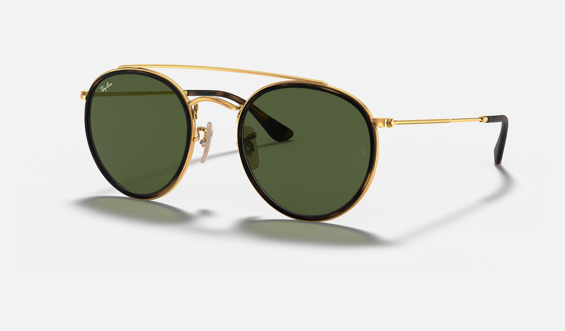 Ray-Ban RB3647N — Arista Gold / G-15 Green — quarter view