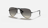 Ray-Ban Junior Junior Aviator RJ9506S — Black — quarter view