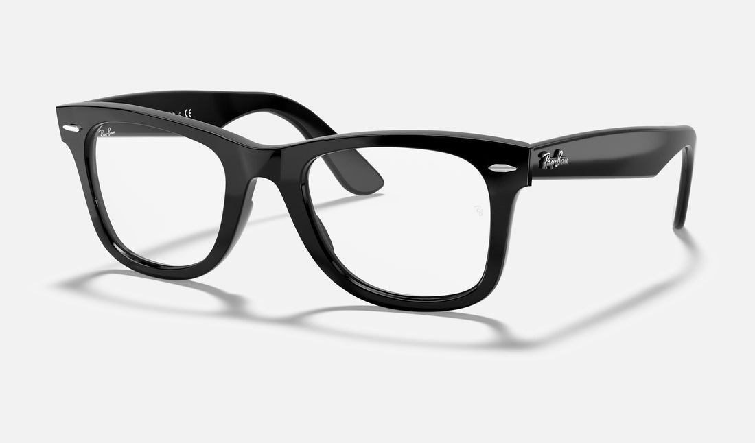 Ray-Ban Wayfarer Ease RX4340V — Black — quarter view