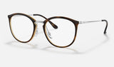 Ray-Ban RX7140 — Havana — quarter view