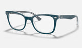 Ray-Ban RX5285 — Turquoise — quarter view
