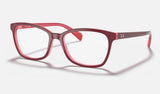 Ray-Ban RX5362 — Purple-reddish — quarter view