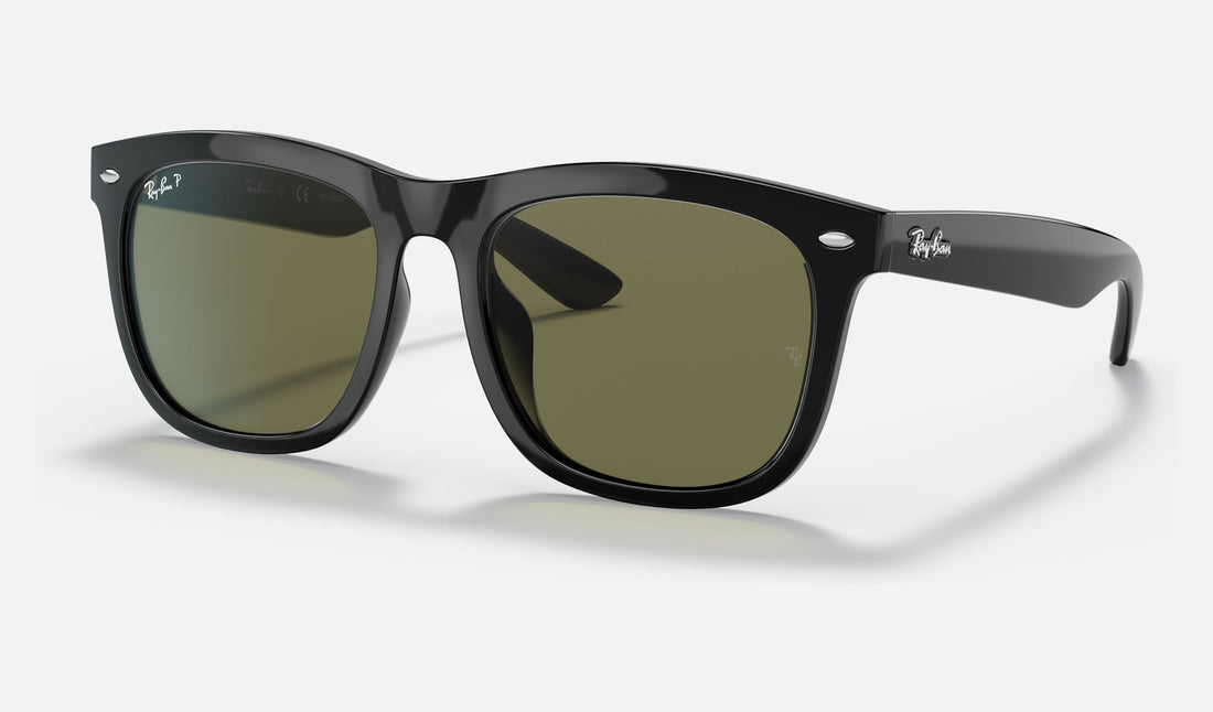 Ray-Ban RB4260D — Black / G-15 Green Polarized — quarter view