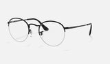 Ray-Ban Round Gaze RX3947V — Black — quarter view