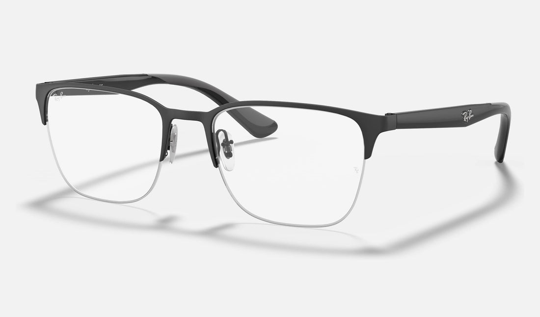 Ray-Ban RX6428 — Black — quarter view