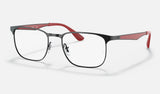 Ray-Ban RX6363 — Black — quarter view