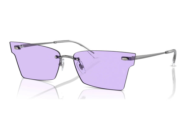 Ray-Ban Xime RB3730 — Gunmetal / Violet — quarter view