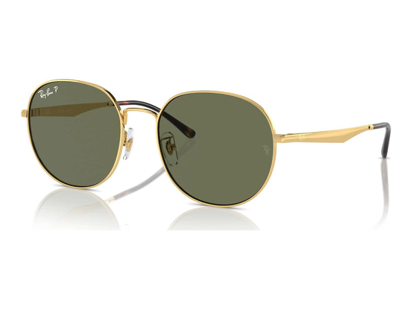 Ray-Ban RB3727D — Arista Gold / Dark Green Polarized — quarter view