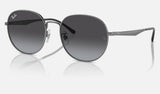 Ray-Ban RB3727D — Gunmetal / Grey — quarter view