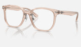Ray-Ban RX5425D — Transparent Light Brown — quarter view
