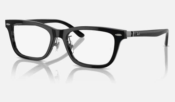 Ray-Ban RX5426D — Black — quarter view