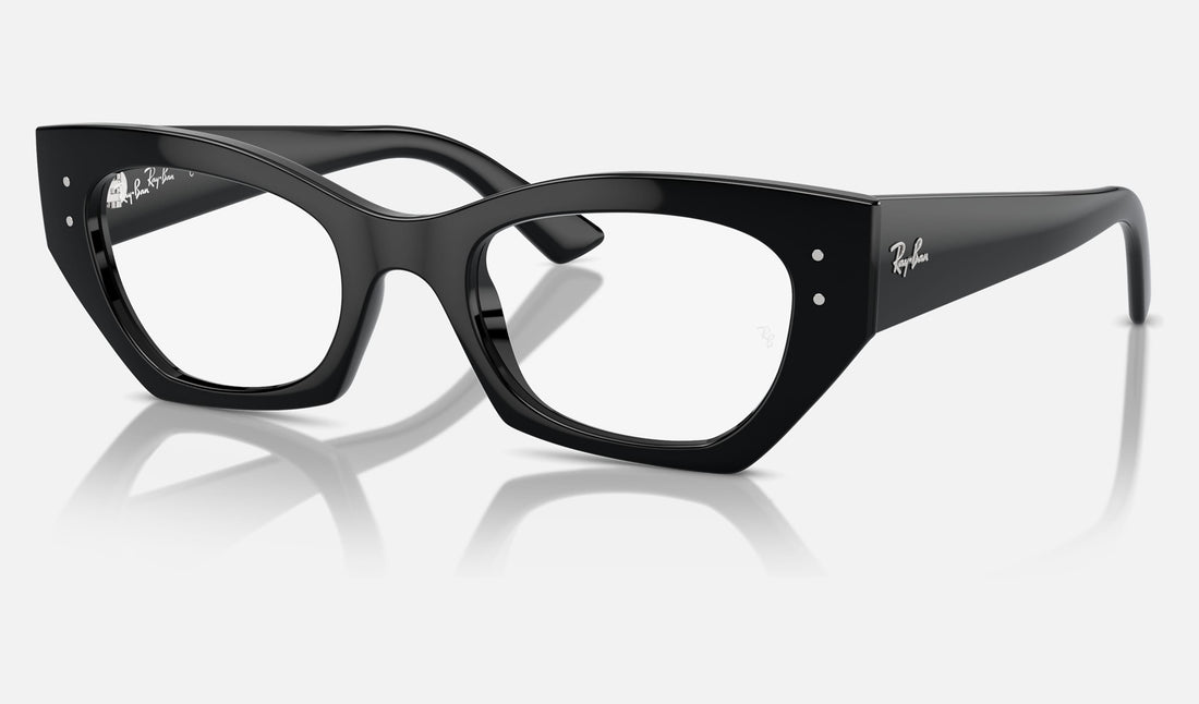 Ray-Ban Zena RX7330 — Black — quarter view