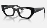 Ray-Ban Zena RX7330 — Black — quarter view