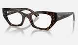Ray-Ban Zena RX7330 — Havana — quarter view