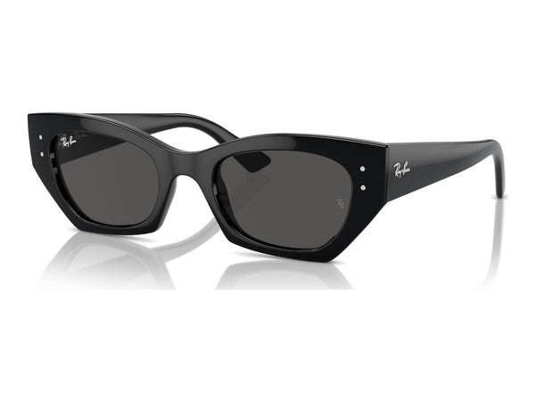 Ray-Ban Zena RB4430F — Black / Dark Grey — quarter view