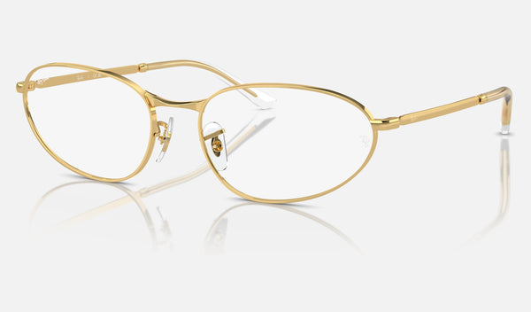 Ray-Ban RX3734V — Arista Gold — quarter view