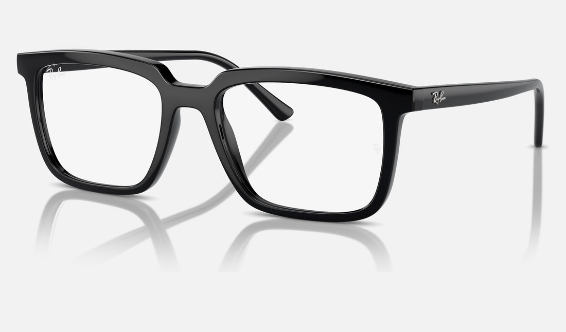 Ray-Ban Alain RX7239 — Black — quarter view