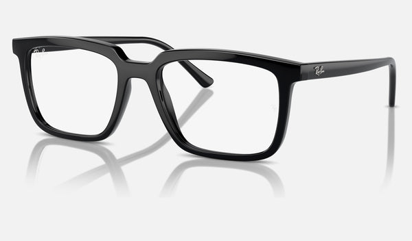 Ray-Ban Alain RX7239 — Black — quarter view