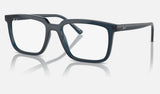 Ray-Ban Alain RX7239 — Opal Dark Blue — quarter view