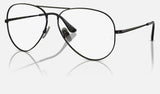 Ray-Ban Aviator Titanium RX8789 — Black — quarter view