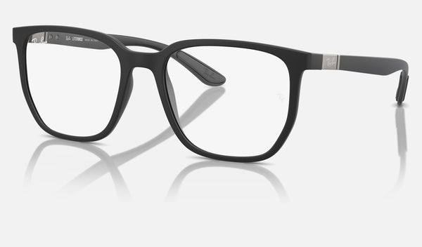Ray-Ban RX7235 — Sand Black — quarter view
