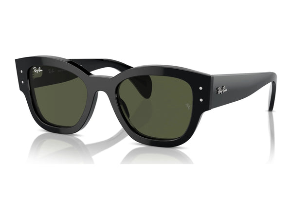 Ray-Ban Jorge RB7681S — Black / Green — quarter view