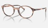 Ray-Ban German RX5429 — Striped Pink — quarter view