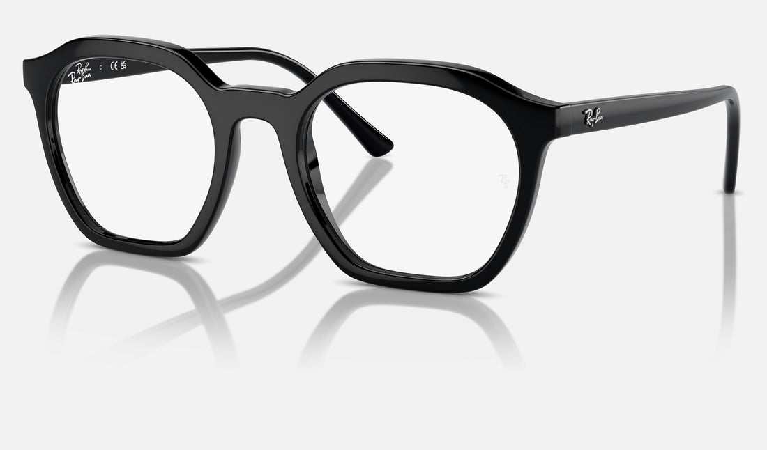 Ray-Ban Alice RX7238 — Black — quarter view