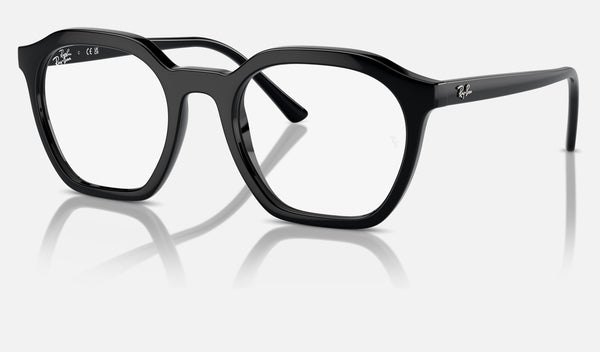 Ray-Ban Alice RX7238 — Black — quarter view